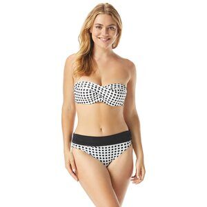 COCO REEF Riviera Dot Five-Way Bra Sized Bandeau Top Ivory 32-34D